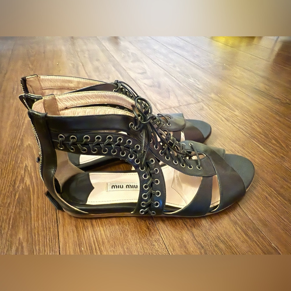 Miu Miu Gladiator Shoes